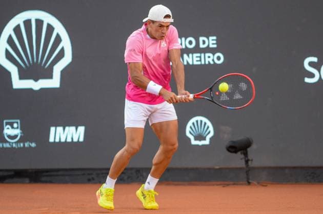 Rio open, etapa do ATP, Tennis Herren world tour 500 Rio de janeiro (rj), 23 02 2025 - rio open atp 500 rj - sebastian baez during the final of the rio open, a stage of the atp world tour 500, which takes place at the brazilian jockey club in gavea, south zone of rio de janeiro, this sunday, february 23, 2025. (Foto: Clever Felix Thenews2 imago images) SPO  Copyright: xCleverxFelixx