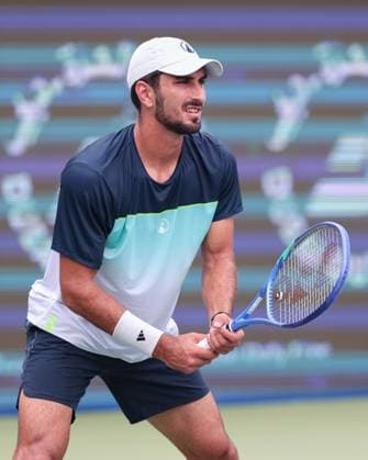 Hady Habib LBN , Dubai Duty Free Tennis Championships, Dubai, U A E Tennis Dubai Tennis Championships 2025 ATP Dubai Duty Free Tennis Stadium Dubai United Arab Emirates 24 February 2025 Copyright: xJuergenxHasenkopfx