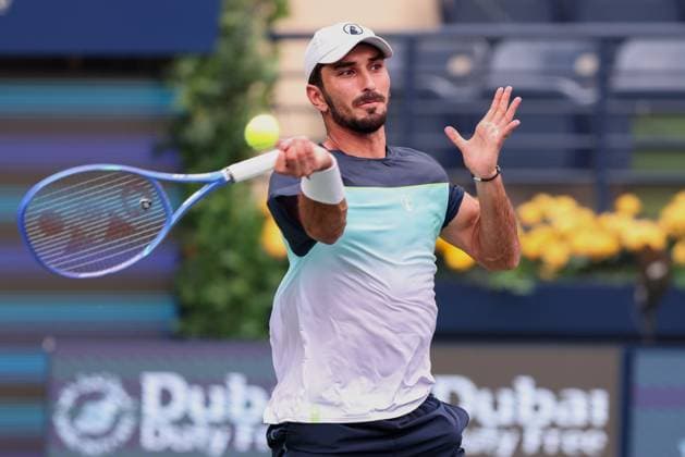 Hady Habib LBN , Dubai Duty Free Tennis Championships, Dubai, U A E Tennis Dubai Tennis Championships 2025 ATP Dubai Duty Free Tennis Stadium Dubai United Arab Emirates 24 February 2025 Copyright: xJuergenxHasenkopfx