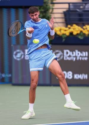 Alexei Popyrin, Dubai Duty Free Tennis Championships, Dubai, U A E Tennis Dubai Tennis Championships 2025 ATP Dubai Duty Free Tennis Stadium Dubai United Arab Emirates 24 February 2025 Copyright: xJuergenxHasenkopfx