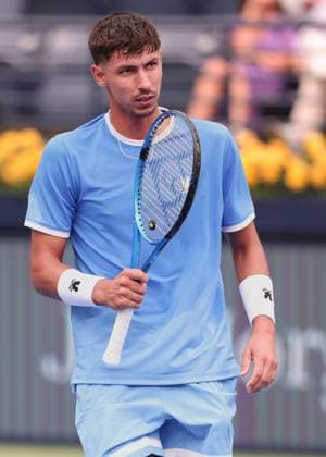 Alexei Popyrin, Dubai Duty Free Tennis Championships, Dubai, U A E Tennis Dubai Tennis Championships 2025 ATP Dubai Duty Free Tennis Stadium Dubai United Arab Emirates 24 February 2025 Copyright: xJuergenxHasenkopfx