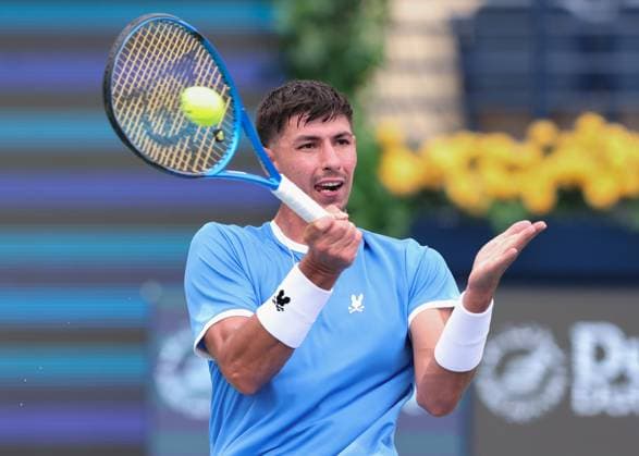 Alexei Popyrin, Dubai Duty Free Tennis Championships, Dubai, U A E Tennis Dubai Tennis Championships 2025 ATP Dubai Duty Free Tennis Stadium Dubai United Arab Emirates 24 February 2025 Copyright: xJuergenxHasenkopfx