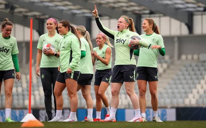 Sport Themen der Woche KW09 Sport Bilder des Tages Republic of Ireland WNT Squad Training, Bonifka Stadium, Koper 24 2 2025 Amber Barrett Amber Barrett 24 2 2025  Copyright: x INPHO RyanxByrnex RB1_4578