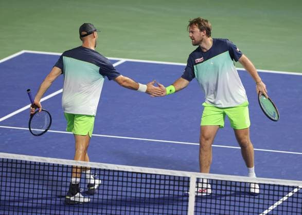 Kevin Krawietz and Tim Puetz, Men s Doubles, Dubai Duty Free Tennis Championships, Dubai, U A E Tennis Dubai Tennis Championships 2025 ATP Dubai Duty Free Tennis Stadium Dubai United Arab Emirates 24 February 2025 Copyright: xJuergenxHasenkopfx