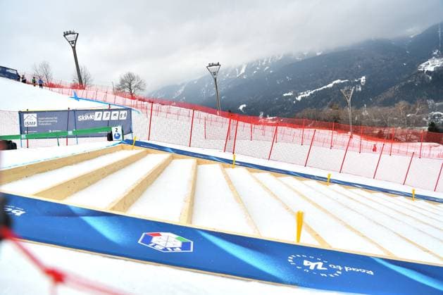 INVERNALI - Sci Alpino - ISMF World Cup - Ski Mountaineering View of Ascent on Foot during ISMF World Cup - Ski Mountaineering, Ski Mountaineering race in Bormio, Italy, February 22 2025 Bormio Italy  Copyright: xIPAxSport ABACAx