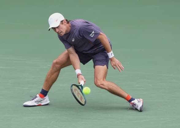 Alex De Minaur AUS , Dubai Duty Free Tennis Championships, Dubai, U A E Tennis Dubai Tennis Championships 2025 ATP Dubai Duty Free Tennis Stadium Dubai United Arab Emirates 25 February 2025 Copyright: xJuergenxHasenkopfx