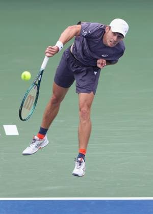 Alex De Minaur AUS , Dubai Duty Free Tennis Championships, Dubai, U A E Tennis Dubai Tennis Championships 2025 ATP Dubai Duty Free Tennis Stadium Dubai United Arab Emirates 25 February 2025 Copyright: xJuergenxHasenkopfx