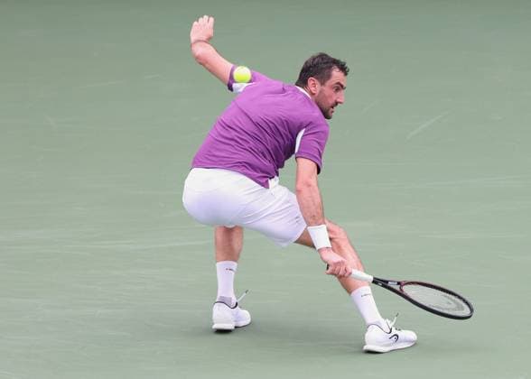 Marin Cilic CRO , Dubai Duty Free Tennis Championships, Dubai, U A E Tennis Dubai Tennis Championships 2025 ATP Dubai Duty Free Tennis Stadium Dubai United Arab Emirates 25 February 2025 Copyright: xJuergenxHasenkopfx