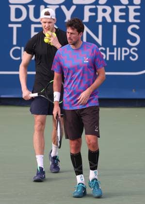 Robin Haase and Hendrik Jebens Cap , Men Doubles, Men s Doubles, Dubai Duty Free Tennis Championships, Dubai, U A E Tennis Dubai Tennis Championships 2025 ATP Dubai Duty Free Tennis Stadium Dubai United Arab Emirates 25 February 2025 Copyright: xJuergenxHasenkopfx