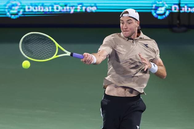 Jan Lennard Struff GER , Dubai Duty Free Tennis Championships, Dubai, U A E Tennis Dubai Tennis Championships 2025 ATP Dubai Duty Free Tennis Stadium Dubai United Arab Emirates 25 February 2025 Copyright: xJuergenxHasenkopfx