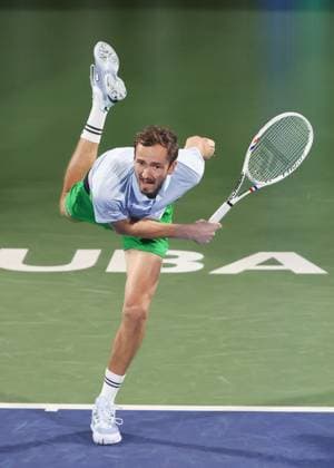 Daniil Medvedev, Dubai Duty Free Tennis Championships, Dubai, U A E Tennis Dubai Tennis Championships 2025 ATP 500 Dubai Duty Free Tennis Stadium Dubai United Arab Emirates 25 February 2025 Copyright: xJuergenxHasenkopfx