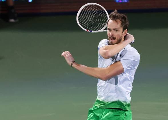 Daniil Medvedev, Dubai Duty Free Tennis Championships, Dubai, U A E Tennis Dubai Tennis Championships 2025 ATP 500 Dubai Duty Free Tennis Stadium Dubai United Arab Emirates 25 February 2025 Copyright: xJuergenxHasenkopfx