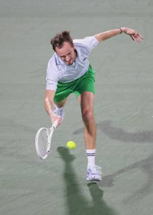 Daniil Medvedev, Dubai Duty Free Tennis Championships, Dubai, U A E Tennis Dubai Tennis Championships 2025 ATP 500 Dubai Duty Free Tennis Stadium Dubai United Arab Emirates 25 February 2025 Copyright: xJuergenxHasenkopfx