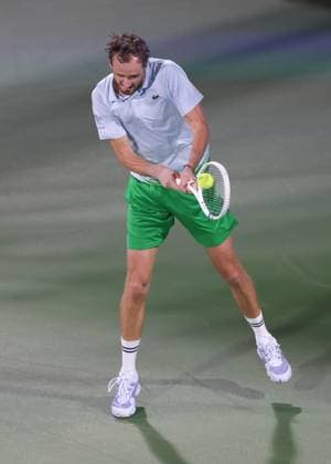 Daniil Medvedev, Dubai Duty Free Tennis Championships, Dubai, U A E Tennis Dubai Tennis Championships 2025 ATP 500 Dubai Duty Free Tennis Stadium Dubai United Arab Emirates 25 February 2025 Copyright: xJuergenxHasenkopfx