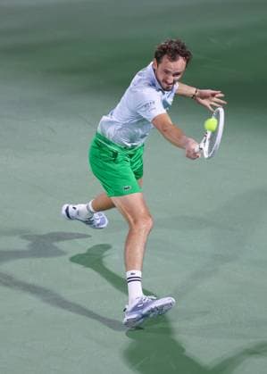 Daniil Medvedev, Dubai Duty Free Tennis Championships, Dubai, U A E Tennis Dubai Tennis Championships 2025 ATP 500 Dubai Duty Free Tennis Stadium Dubai United Arab Emirates 25 February 2025 Copyright: xJuergenxHasenkopfx
