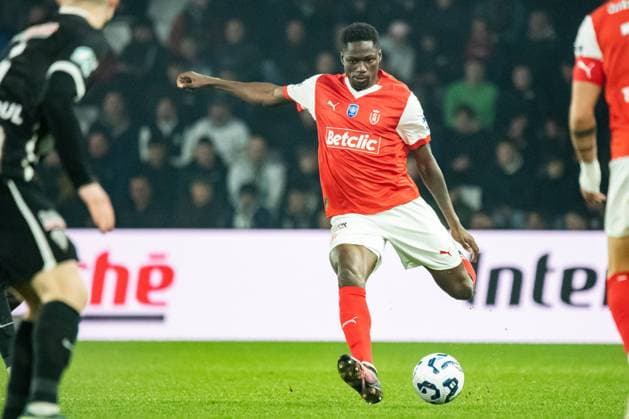 FOOTBALL : SCO Angers vs Stade de Reims - Coupe de France - Quart de Finale - 25 02 2025 Mory Gbane (Stade de Reims) AngersFrance  Copyright: xBaptistexAutissierx