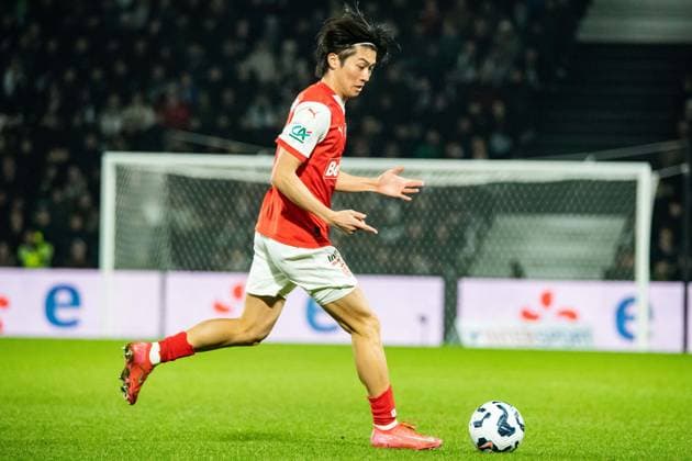FOOTBALL : SCO Angers vs Stade de Reims - Coupe de France - Quart de Finale - 25 02 2025 Keito Nakamura (Stade de Reims) AngersFrance  Copyright: xBaptistexAutissierx