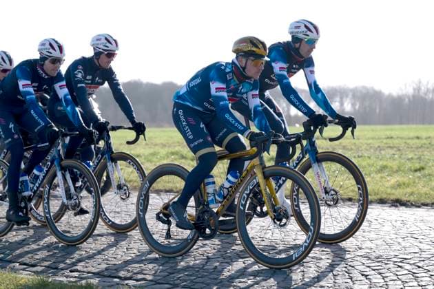 Flanders Classics opening weekend 2025 - training session 26 02 2025 GENT, BELGIUM - FEBRUARY 26 : Evenepoel Remco (BEL) of Soudal - Quick Step pictured during a training session ahead of the Flanders Classics opening weekend with Omloop Het Nieuwsblad and Kuurne Brussel Kuurne on February 26, 2025 in Gent, Belgium, 26 02 2025 Gent Belgium  Copyright: xJanxDexMeuleneirx