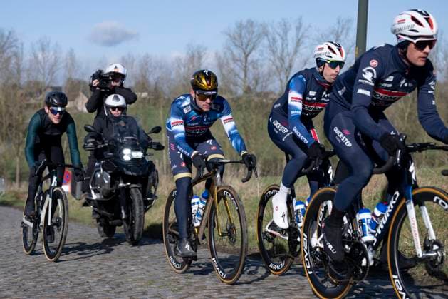 Flanders Classics opening weekend 2025 - training session 26 02 2025 GENT, BELGIUM - FEBRUARY 26 : Evenepoel Remco (BEL) of Soudal - Quick Step pictured during a training session ahead of the Flanders Classics opening weekend with Omloop Het Nieuwsblad and Kuurne Brussel Kuurne on February 26, 2025 in Gent, Belgium, 26 02 2025 Gent Belgium  Copyright: xJanxDexMeuleneirx