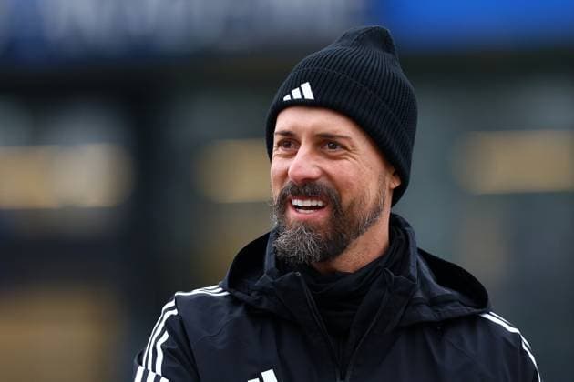 As part of the 70 DFB Pro License training course, the training group visited Hamburger SV training with former professional and co-coach of the German national team Sandro Wagner Football I Men I Training I Season 2024 2025 I Hamburger SV I 26 02 2025 I Training grounds Volksparkstadion