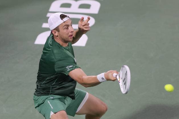 Tallon Griekspoor, Dubai Duty Free Tennis Championships, Dubai, U.A.E. Tennis - Dubai Tennis Championships 2025 - ATP, Tennis Herren 500 - Dubai Duty Free Tennis Stadium - Dubai - - United Arab Emirates - 26 February 2025. Copyright: xJuergenxHasenkopfx