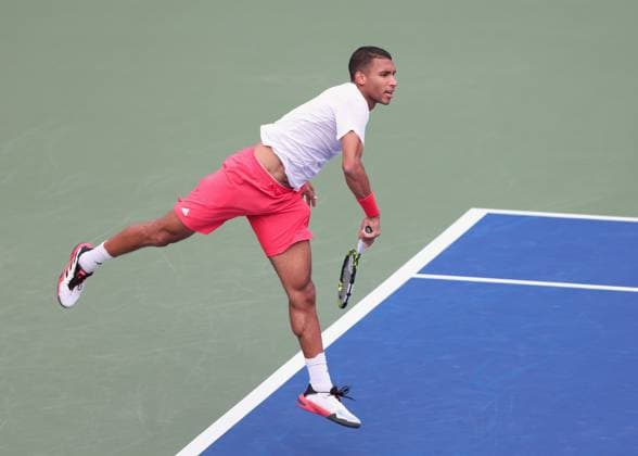 Felix Auger Aliassime CAN , Dubai Duty Free Tennis Championships, Dubai, U A E Tennis Dubai Tennis Championships 2025 ATP 500 Dubai Duty Free Tennis Stadium Dubai United Arab Emirates 26 February 2025 Copyright: xJuergenxHasenkopfx