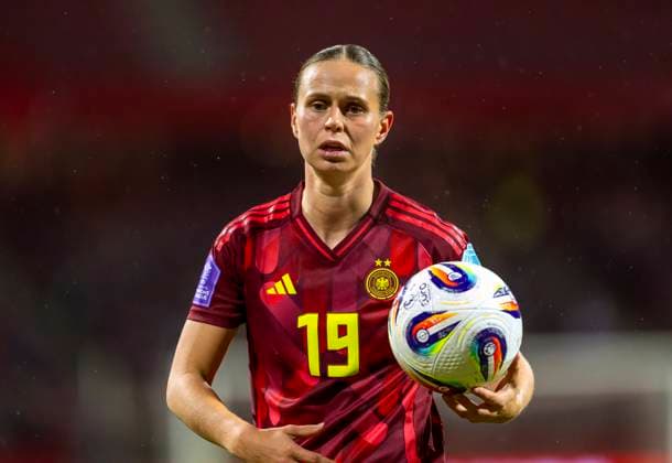 25 02 2025, UEFA Women s Nations League 2024 25, Matchday 2, Germany Austria, at the Max Morlock Stadium in Nuremberg Klara Bühl Germany