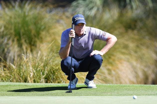 GOLF NEW ZEALAND OPEN, Australia s Brett Rumford during the first round of the New Zealand Open at Millbrook Resort in Queenstown, New Zealand, Thursday, February 27, 2025. ( NO ARCHIVING, EDITORIAL USE ONLY, NO USE IN BOOKS WITHOUT CONSENT QUEENSTOWN NEW ZEALAND  Copyright: xCHRISxSYMESx 20250227149647124358