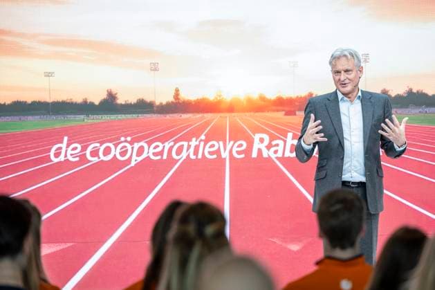 Rabobank new sponsor pressconference UTRECHT, NETHERLANDS - FEBRUARY 27 : Stefaan Decraene CEO of Rabobank during the Rabobank new sponsorship presentation pictured on February 27, 2025 in Utrecht, Netherlands, 27-02-25 Utrecht Netherlands  Copyright: xXavierxPironx