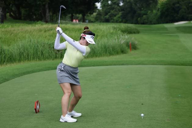 HSBC Women s World Championship, WM, Weltmeisterschaft 2025 Yuna Nishimiya of Japan is in action during round one of the HSBC Women s World Championship 2025 at Sentosa Golf Club in Singapore, on February 27, 2025. Singapore Singapore  Copyright: xSuhaimixAbdullahx originalFilename:abdullah-notitle250227_npOSM.jpg