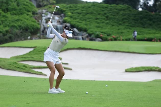 HSBC Women s World Championship, WM, Weltmeisterschaft 2025 Lydia Ko of New Zealand competes during round one of the HSBC Women s World Championship 2025 at Sentosa Golf Club in Singapore, on February 27, 2025. Singapore Singapore  Copyright: xSuhaimixAbdullahx originalFilename:abdullah-notitle250227_np71v.jpg