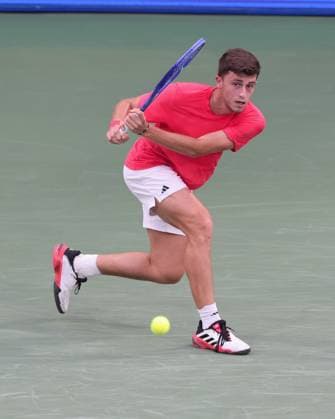 Luca Nardi ITA , Dubai Duty Free Tennis Championships, Dubai, U A E Tennis Dubai Tennis Championships 2025 ATP 500 Dubai Duty Free Tennis Stadium Dubai United Arab Emirates 27 February 2025 Copyright: xJuergenxHasenkopfx