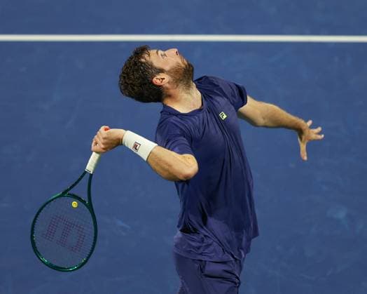 Quentin Halys, Dubai Duty Free Tennis Championships, Dubai, U A E Tennis Dubai Tennis Championships 2025 ATP 500 Dubai Duty Free Tennis Stadium Dubai United Arab Emirates 27 February 2025 Copyright: xJuergenxHasenkopfx