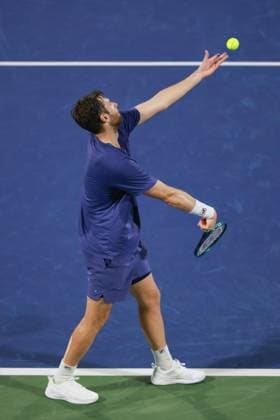 Quentin Halys, Dubai Duty Free Tennis Championships, Dubai, U A E Tennis Dubai Tennis Championships 2025 ATP 500 Dubai Duty Free Tennis Stadium Dubai United Arab Emirates 27 February 2025 Copyright: xJuergenxHasenkopfx