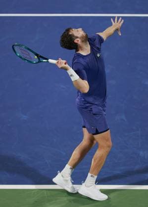 Quentin Halys, Dubai Duty Free Tennis Championships, Dubai, U A E Tennis Dubai Tennis Championships 2025 ATP 500 Dubai Duty Free Tennis Stadium Dubai United Arab Emirates 27 February 2025 Copyright: xJuergenxHasenkopfx