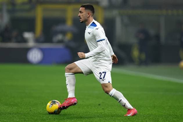 Fc Internazionale vs Ss Lazio Arijon Ibrahimovic of Ss Lazio in action during the Coppa Italia quarter-finals match beetween Fc Internazionale and Ss Lazio at Stadio Giuseppe Meazza on February 25, 2025 in Milan Italy . Milano Stadio Giuseppe Meazza Italy Copyright: xMarcoxCanonierox