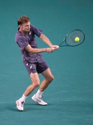 (250228) -- ACAPULCO, Feb. 28, 2025 -- David Goffin of Belgium hits a return during the singles quarterfinal match against Nakashima Brandon of the United States at the 2025 ATP, Tennis Herren Mexican Open tennis tournament in Acapulco, Mexico, Feb. 27, 2025. ) (SP)MEXICO-ACAPULCO-TENNIS-ATP-MEXICAN OPEN-SINGLES-QUARTERFINAL LixMengxin 
