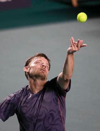 (250228) -- ACAPULCO, Feb. 28, 2025 -- David Goffin of Belgium serves during the singles quarterfinal match against Nakashima Brandon of the United States at the 2025 ATP, Tennis Herren Mexican Open tennis tournament in Acapulco, Mexico, Feb. 27, 2025. ) (SP)MEXICO-ACAPULCO-TENNIS-ATP-MEXICAN OPEN-SINGLES-QUARTERFINAL LixMengxin 