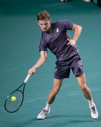 (250228) -- ACAPULCO, Feb. 28, 2025 -- David Goffin of Belgium hits a return during the singles quarterfinal match against Nakashima Brandon of the United States at the 2025 ATP, Tennis Herren Mexican Open tennis tournament in Acapulco, Mexico, Feb. 27, 2025. ) (SP)MEXICO-ACAPULCO-TENNIS-ATP-MEXICAN OPEN-SINGLES-QUARTERFINAL LixMengxin 