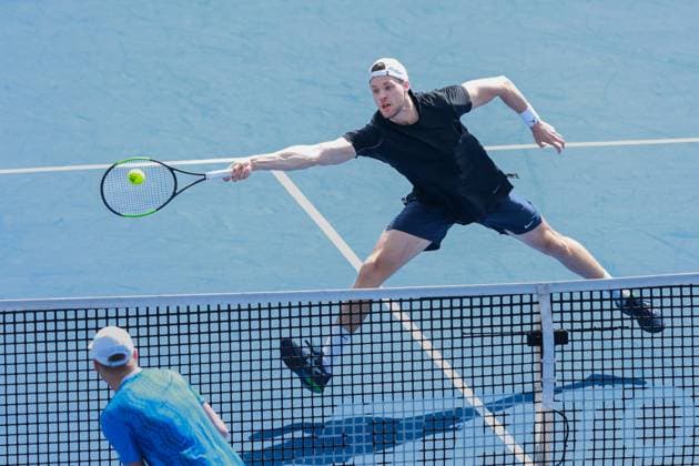 Robin Haase and Hendrik Jebens, Men s Doubles, Dubai Duty Free Tennis Championships, Dubai, U A E Tennis Dubai Tennis Championships 2025 ATP 500 Dubai Duty Free Tennis Stadium Dubai United Arab Emirates 28 February 2025 Copyright: xJuergenxHasenkopfx