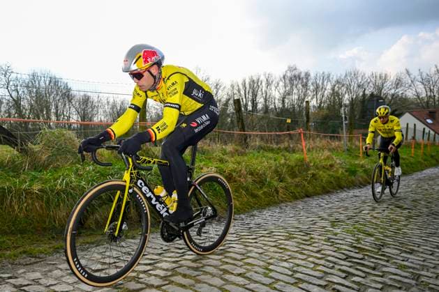 Flanders Classics opening weekend 2025 - training session 28 02 2025 OUDENAARDE, BELGIUM - FEBRUARY 28 : Van Aert Wout (BEL) of Team Visma Lease a Bike pictured during a during a training session ahead of the Flanders Classics opening weekend with Omloop Het Nieuwsblad and Kuurne Brussel Kuurne on February 28, 2025 in Oudenaarde, Belgium, 28 02 2025 Oudenaarde Belgium  Copyright: xNicoxVereeckenx