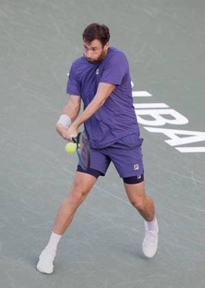Quentin Halys, Dubai Duty Free Tennis Championships, Dubai, U A E Tennis Dubai Tennis Championships 2025 ATP 500 Dubai Duty Free Tennis Stadium Dubai United Arab Emirates 28 February 2025 Copyright: xJuergenxHasenkopfx
