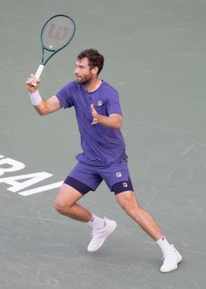 Quentin Halys, Dubai Duty Free Tennis Championships, Dubai, U A E Tennis Dubai Tennis Championships 2025 ATP 500 Dubai Duty Free Tennis Stadium Dubai United Arab Emirates 28 February 2025 Copyright: xJuergenxHasenkopfx
