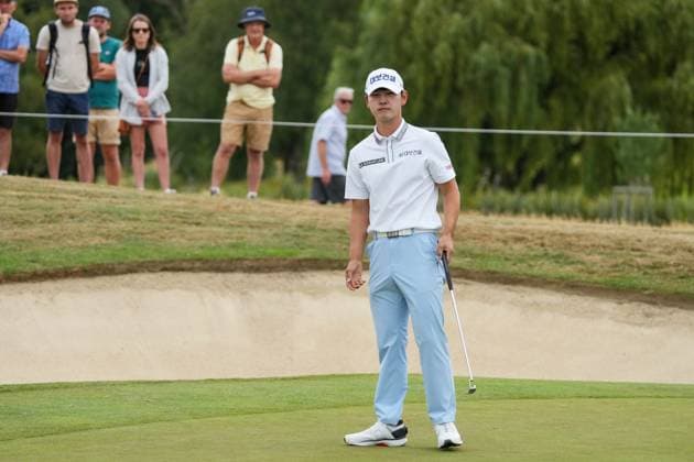 GOLF NEW ZEALAND OPEN, KoreaÕs Guntaek Koh during round three of the New Zealand Open at Millbrook Resort in Queenstown, New Zealand, Saturday, March 1, 2025. ( NO ARCHIVING, EDITORIAL USE ONLY, NO USE IN BOOKS WITHOUT CONSENT QUEENSTOWN NEW ZEALAND  Copyright: xx 20250301149856051011
