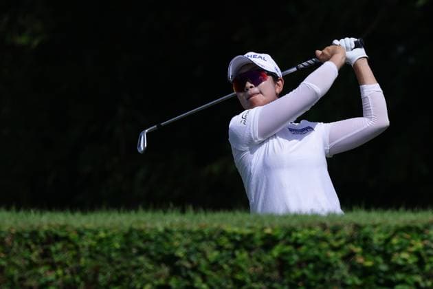 HSBC Women s World Championship, WM, Weltmeisterschaft 2025 A Lim Kim of South Korea competes during round three of the HSBC Women s World Championship 2025 at Sentosa Golf Club in Singapore, on March 1, 2025. Singapore Singapore  Copyright: xSuhaimixAbdullahx originalFilename:abdullah-notitle250301_npqlA.jpg