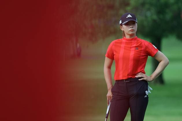 HSBC Women s World Championship, WM, Weltmeisterschaft 2025 Hinako Shibuno of Japan competes during round three of the HSBC Women s World Championship 2025 at Sentosa Golf Club in Singapore, on March 1, 2025. Singapore Singapore  Copyright: xSuhaimixAbdullahx originalFilename:abdullah-notitle250301_npSmD.jpg