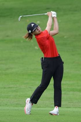HSBC Women s World Championship, WM, Weltmeisterschaft 2025 Hinako Shibuno of Japan competes during round three of the HSBC Women s World Championship 2025 at Sentosa Golf Club in Singapore, on March 1, 2025. Singapore Singapore  Copyright: xSuhaimixAbdullahx originalFilename:abdullah-notitle250301_npsZI.jpg