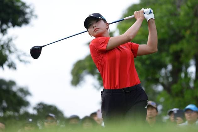 HSBC Women s World Championship, WM, Weltmeisterschaft 2025 Hinako Shibuno of Japan competes during round three of the HSBC Women s World Championship 2025 at Sentosa Golf Club in Singapore, on March 1, 2025. Singapore Singapore  Copyright: xSuhaimixAbdullahx originalFilename:abdullah-notitle250301_npxiP.jpg