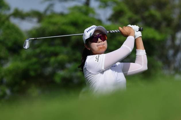 HSBC Women s World Championship, WM, Weltmeisterschaft 2025 A Lim Kim of South Korea competes during round three of the HSBC Women s World Championship 2025 at Sentosa Golf Club in Singapore, on March 1, 2025. Singapore Singapore  Copyright: xSuhaimixAbdullahx originalFilename:abdullah-notitle250301_npZRf.jpg