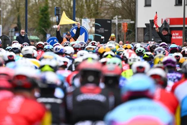 Omloop Het Nieuwsblad 2025 Cycling Race Ninove, Belgium - March 01 : Sunderland Scott (AUS) General Race Director of Flanders Classics during the Men Elite UCI World Tour 80th Flanders Classics Omloop Het Nieuwsblad cycling race of 197 kms with start in Ghent and finish in Ninove on March 1, 2025 in Ninove, Belgium, 1 03 2025 ( Motordriver Kenny Verfaillie - Ninove Belgium  Copyright: xVincentxKalutx